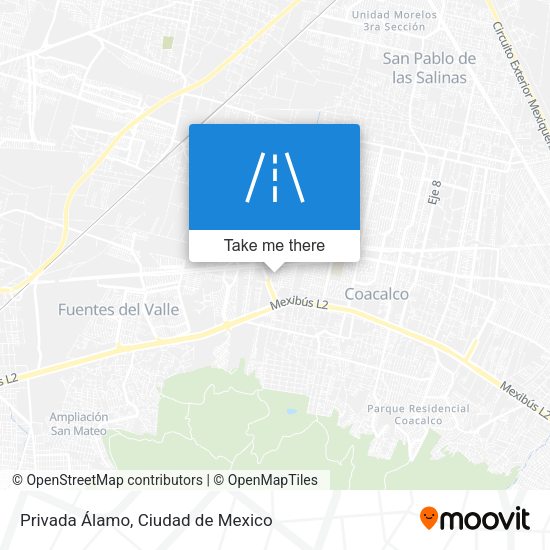 Privada Álamo map