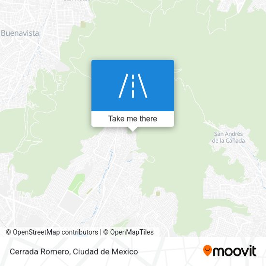 Cerrada Romero map