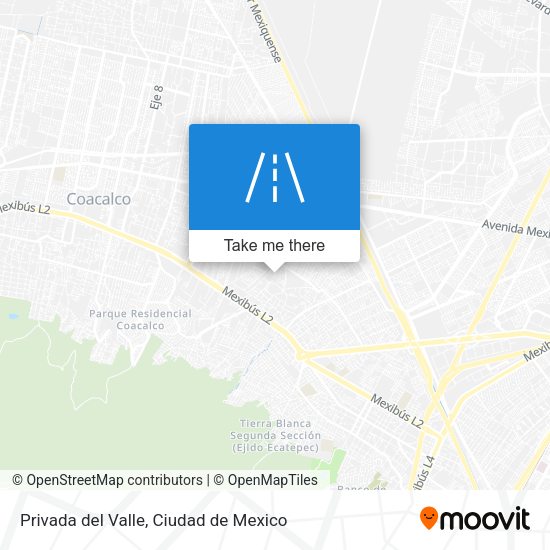 Privada del Valle map