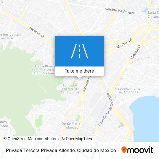 Privada Tercera Privada Allende map