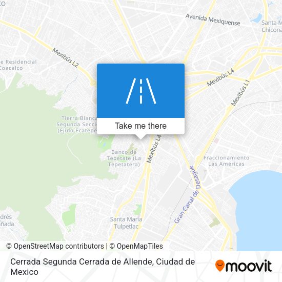 Mapa de Cerrada Segunda Cerrada de Allende