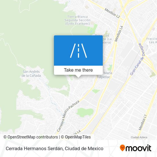 Cerrada Hermanos Serdán map