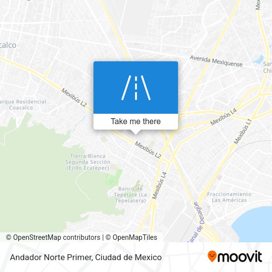 Andador Norte Primer map