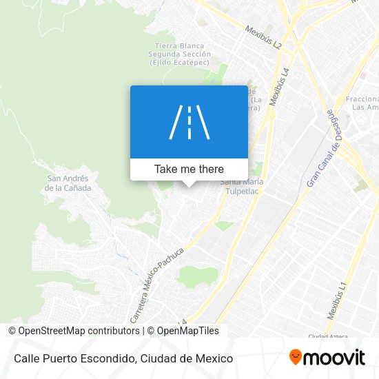 Calle Puerto Escondido map