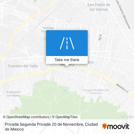 Privada Segunda Privada 20 de Noviembre map