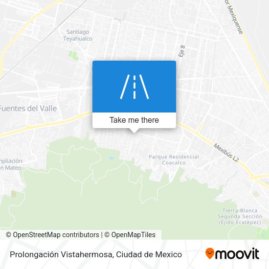 Prolongación Vistahermosa map