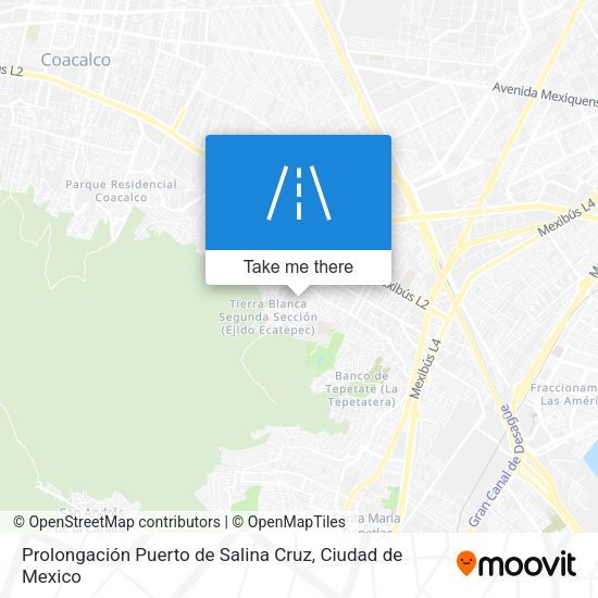 Prolongación Puerto de Salina Cruz map