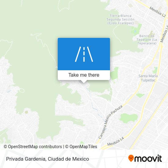 Privada Gardenia map