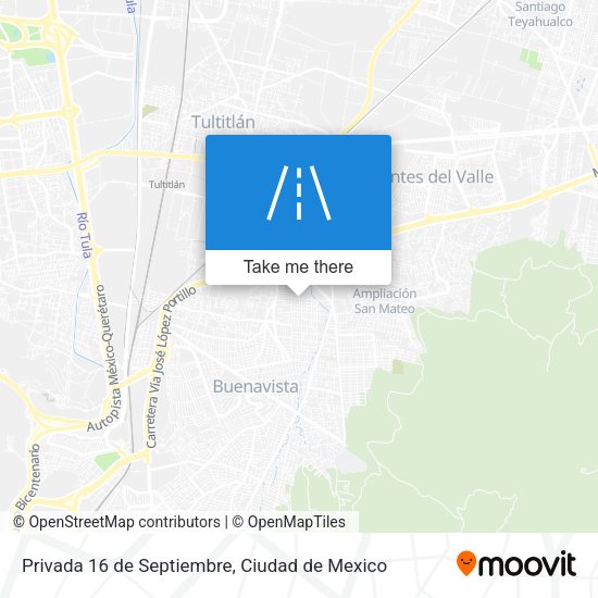 Privada 16 de Septiembre map