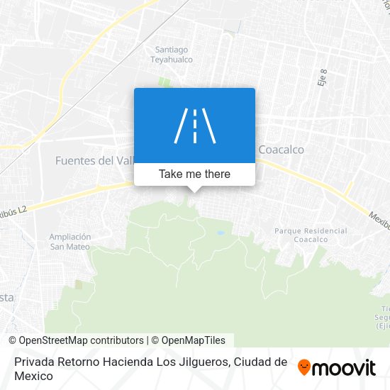 Privada Retorno Hacienda Los Jilgueros map