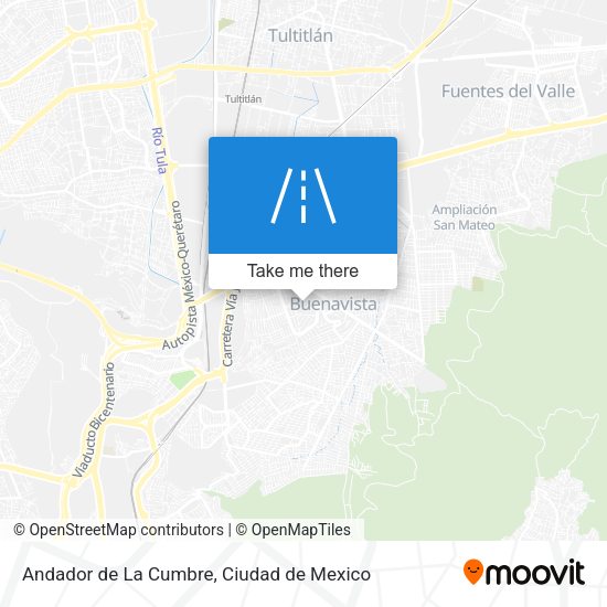 Andador de La Cumbre map