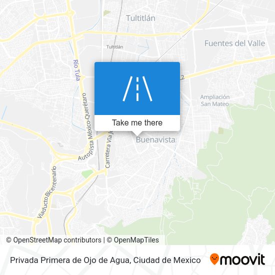 Privada Primera de Ojo de Agua map
