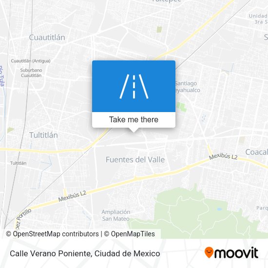 Calle Verano Poniente map