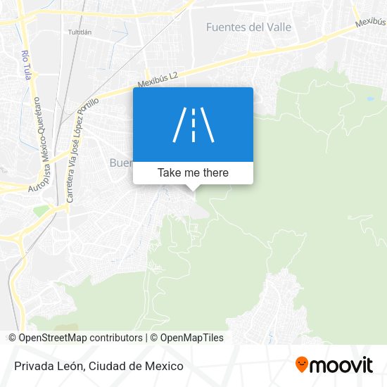 Privada León map