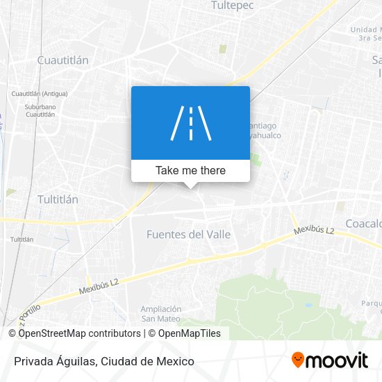 Privada Águilas map