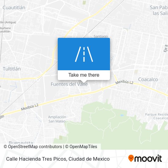 Calle Hacienda Tres Picos map