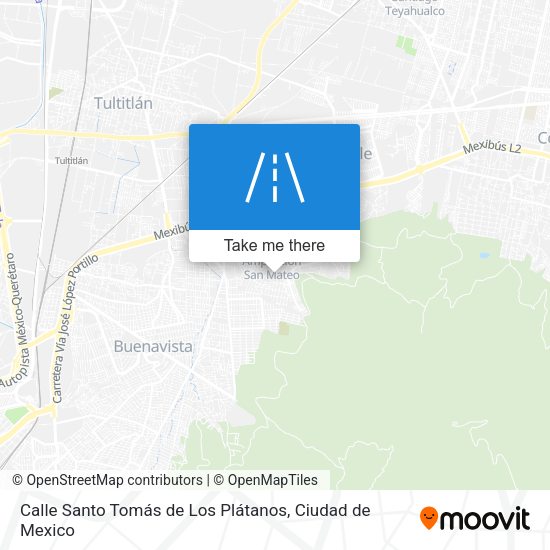 Mapa de Calle Santo Tomás de Los Plátanos