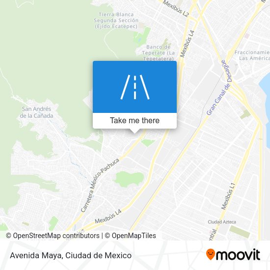 Mapa de Avenida Maya