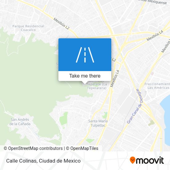 Calle Colinas map