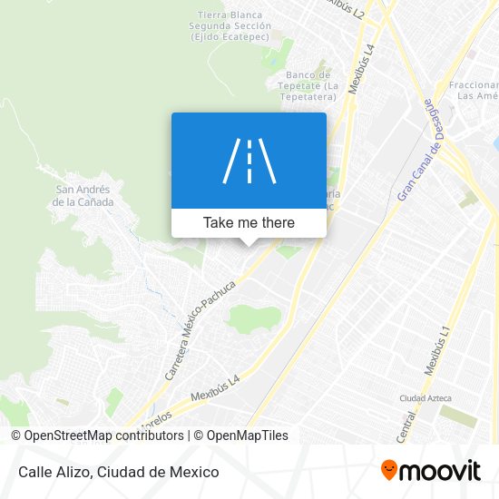 Calle Alizo map