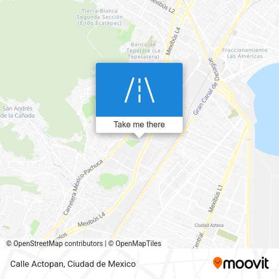 Calle Actopan map