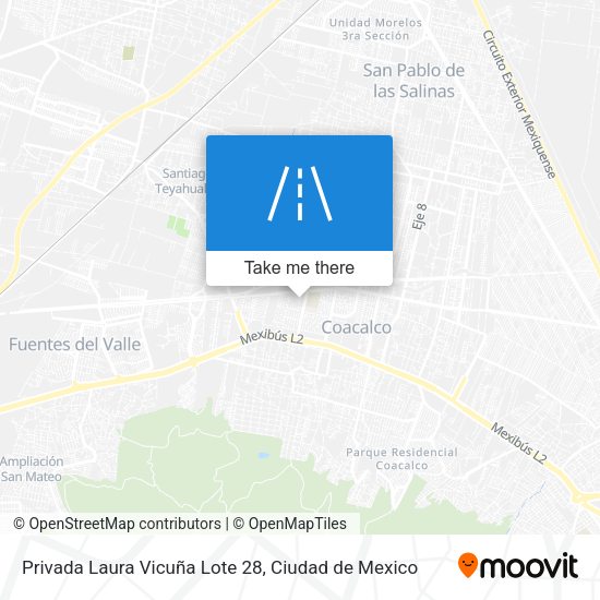 Privada Laura Vicuña Lote 28 map