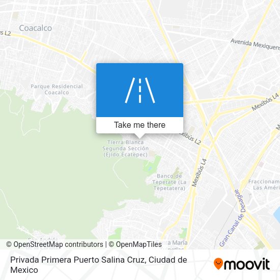 Privada Primera Puerto Salina Cruz map