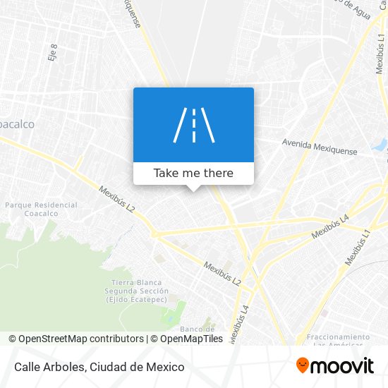 Calle Arboles map