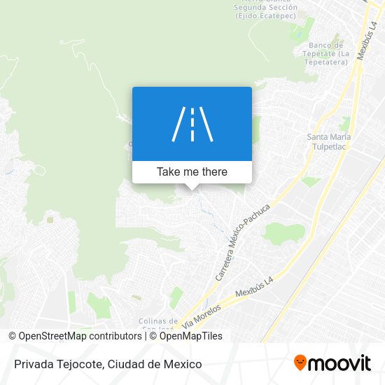 Privada Tejocote map
