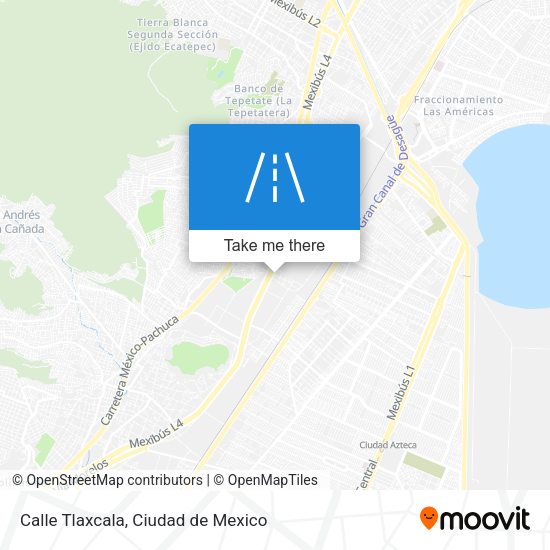 Calle Tlaxcala map