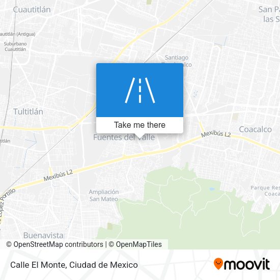 Calle El Monte map