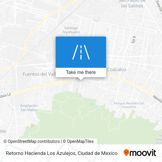 Retorno Hacienda Los Azulejos map
