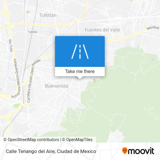 Calle Tenango del Aire map