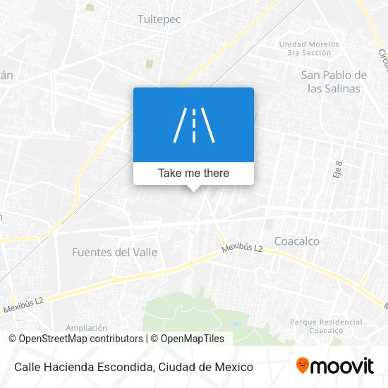 Calle Hacienda Escondida map