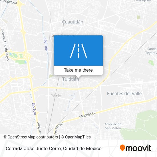 Cerrada José Justo Corro map