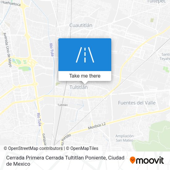 Mapa de Cerrada Primera Cerrada Tultitlan Poniente