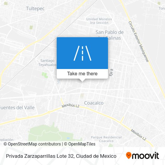 Mapa de Privada Zarzaparrillas Lote 32