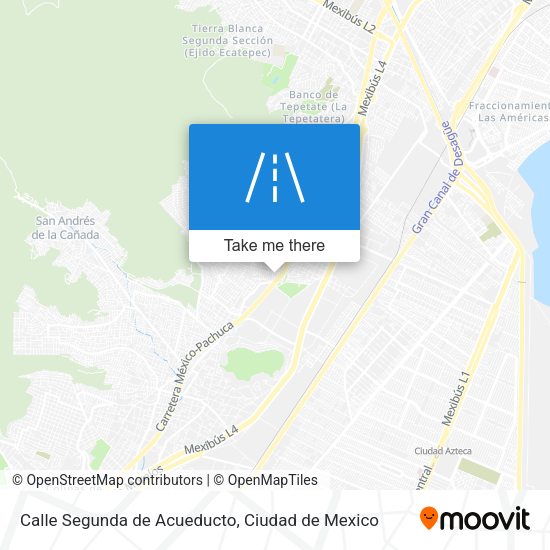 Mapa de Calle Segunda de Acueducto