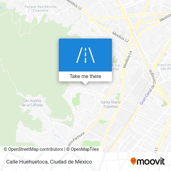 Calle Huehuetoca map