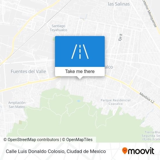 Mapa de Calle Luis Donaldo Colosio