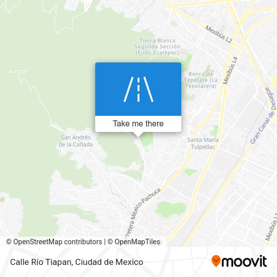 Mapa de Calle Río Tiapan