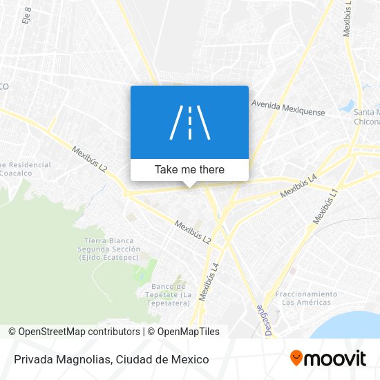 Privada Magnolias map