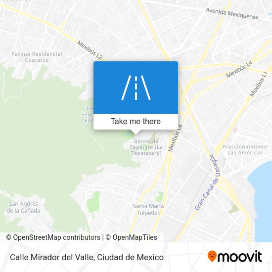 Mapa de Calle Mirador del Valle