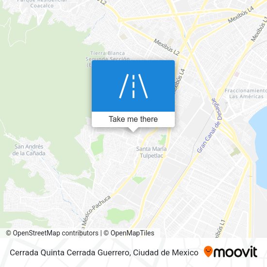 Cerrada Quinta Cerrada Guerrero map