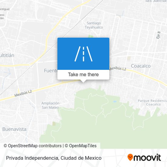 Privada Independencia map