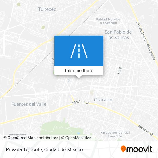 Privada Tejocote map