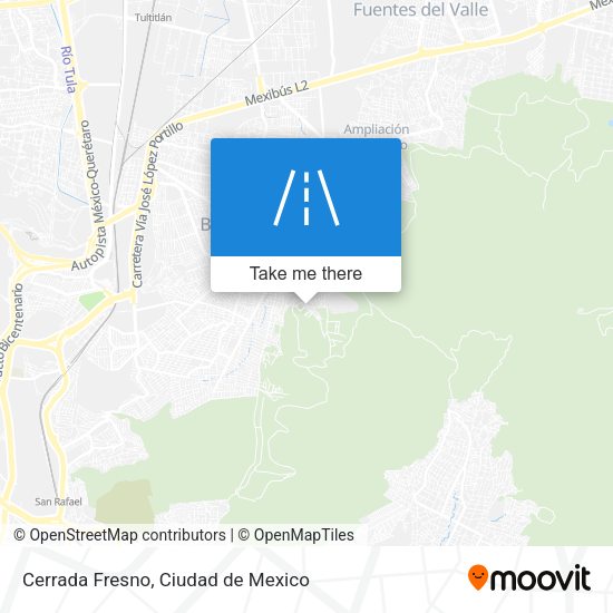 Cerrada Fresno map
