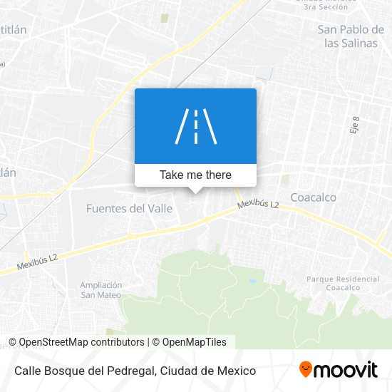 Calle Bosque del Pedregal map