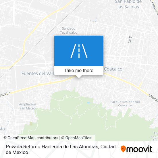 Mapa de Privada Retorno Hacienda de Las Alondras