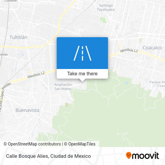Calle Bosque Alies map